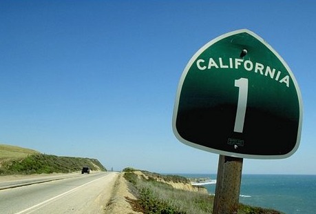 Cartel de la carretera Nº1 de California